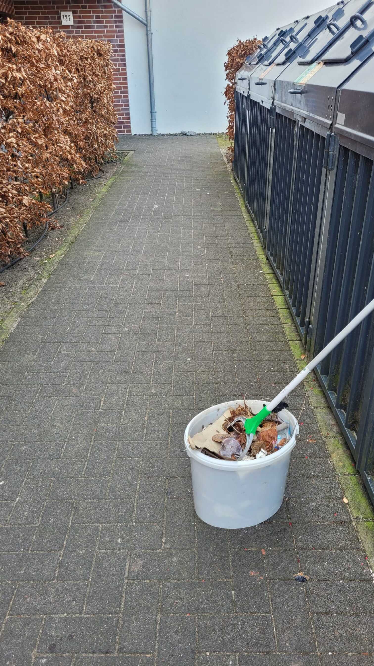 Objektpflege an einer Wohnimmobilie